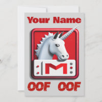 Roblox Oof - Roblox Greeting Card