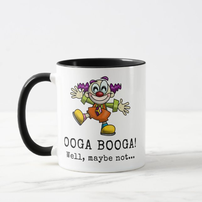 Ooga Booga Scary Clown Mug (Left)