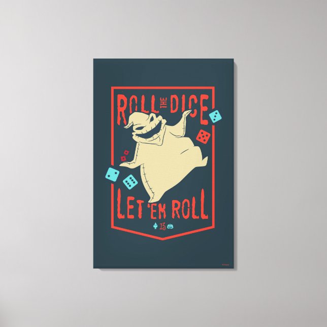 Oogie Boogie | Roll The Dice Canvas Print (Front)