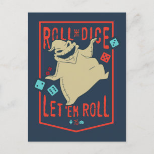 Oogie Boogie Roll The Dice Postcard