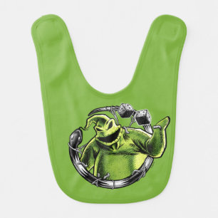 Oogie Boogie Serpent & Dice Baby Bib