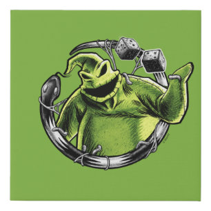 Oogie Boogie   Serpent & Dice Faux Canvas Print