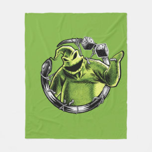 Oogie Boogie Serpent & Dice Fleece Blanket