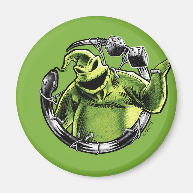Oogie Boogie | Serpent & Dice Magnet (Front)