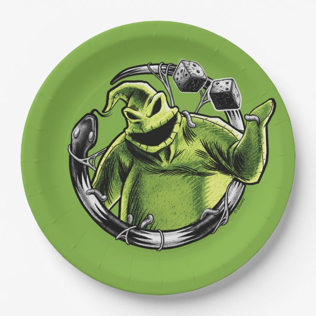 Oogie Boogie | Serpent & Dice Paper Plates (Front)