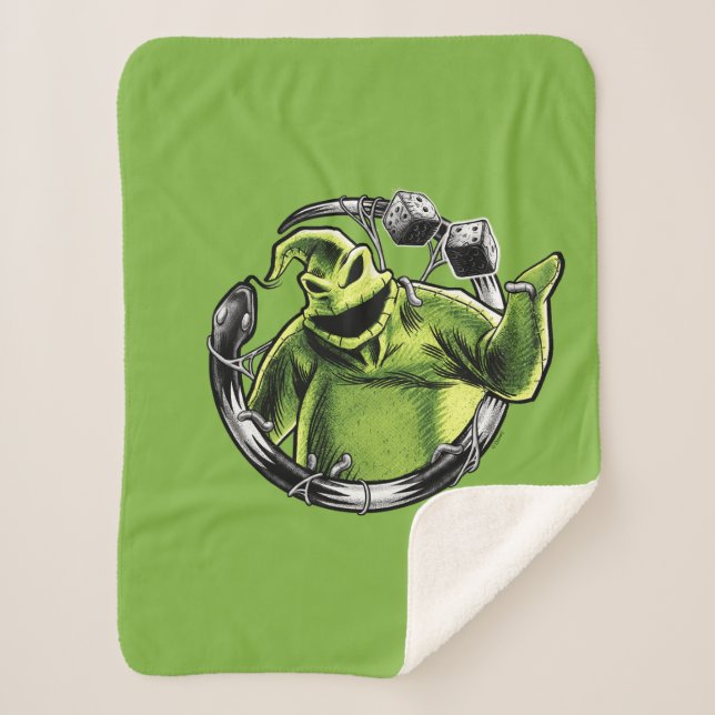 Oogie Boogie | Serpent & Dice Sherpa Blanket (Front)