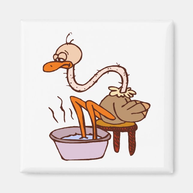 Oogie Ostrich Magnet (Front)
