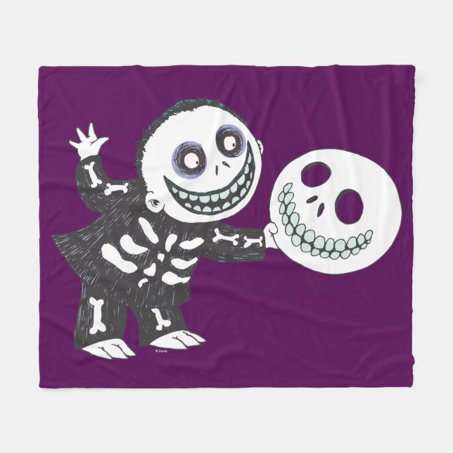 Oogie's Boys | Barrel Holding Mask Fleece Blanket (Front (Horizontal))