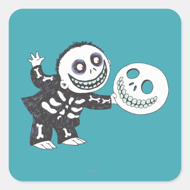 Oogie's Boys | Barrel Holding Mask Square Sticker (Front)
