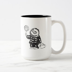 Oogie's Boys Barrel With Candy Sketch Two-Tone Coffee Mug