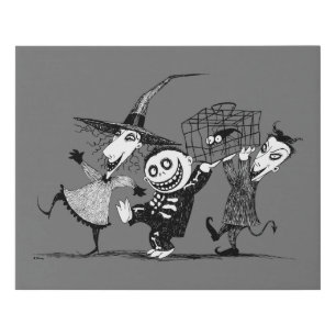 Oogie's Boys   Lock, Shock & Barrel Faux Canvas Print