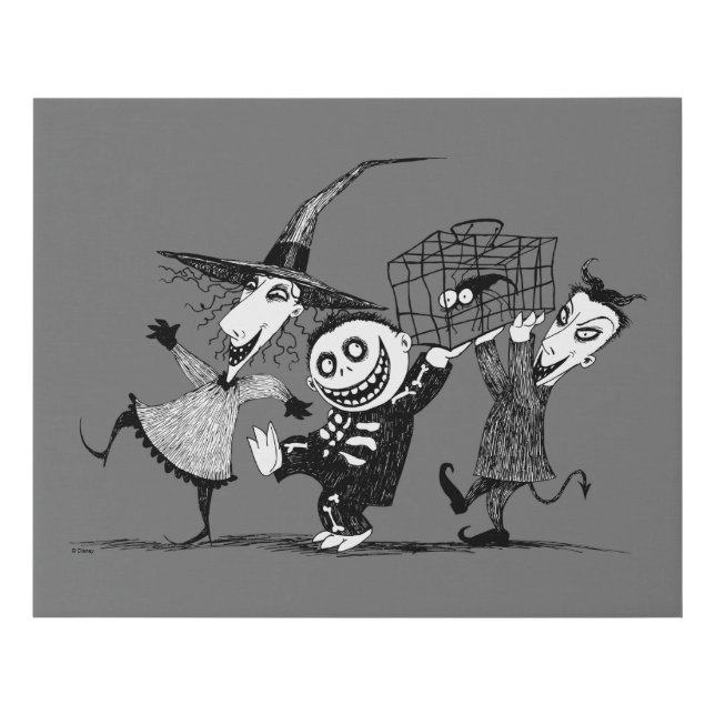 Oogie's Boys | Lock, Shock & Barrel Faux Canvas Print (Front)