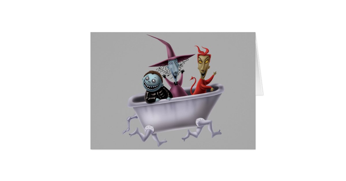 Oogie's Boys | Lock, Shock & Barrel in Bathtub | Zazzle.com