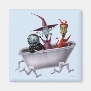 Oogie's Boys Lock, Shock & Barrel in Bathtub Magnet