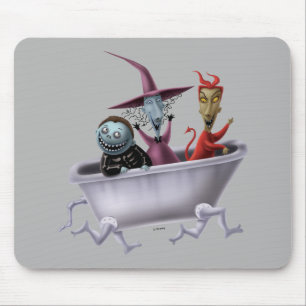 Oogie's Boys Lock, Shock & Barrel in Bathtub Mouse Pad