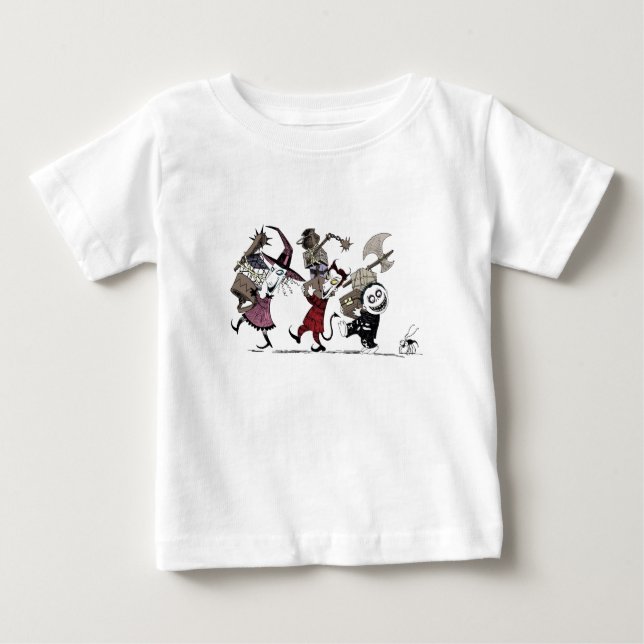 Oogie's Boys | Lock, Shock & Barrel Marching Baby T-Shirt (Front)