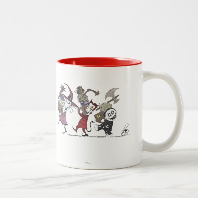 Oogie's Boys | Lock, Shock & Barrel Marching Two-Tone Coffee Mug (Right)