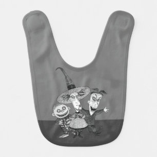 Oogie's Boys Lock, Shock & Barrel Sketchy Baby Bib