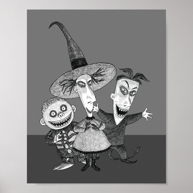 Oogie's Boys | Lock, Shock & Barrel Sketchy Poster (Front)