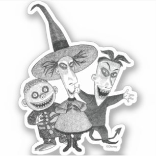 Oogie's Boys   Lock, Shock & Barrel Sketchy Sticker