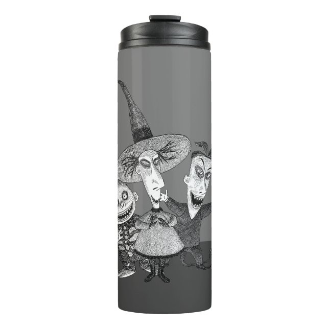 Oogie's Boys | Lock, Shock & Barrel Sketchy Thermal Tumbler (Front)