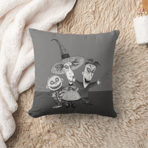 Oogies Boys  Lock Shock  Barrel Sketchy Throw Pillow