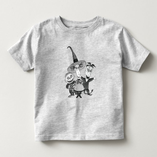Oogie's Boys | Lock, Shock & Barrel Sketchy Toddler T-shirt (Front)