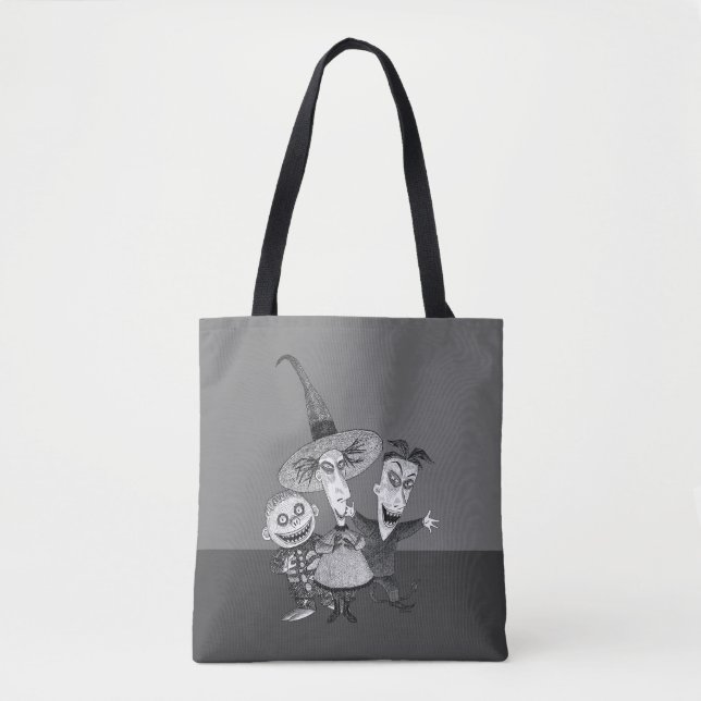 Oogie's Boys | Lock, Shock & Barrel Sketchy Tote Bag (Front)