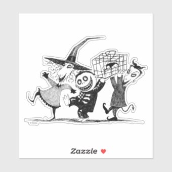 Oogie's Boys Lock, Shock & Barrel Sticker Zazzle