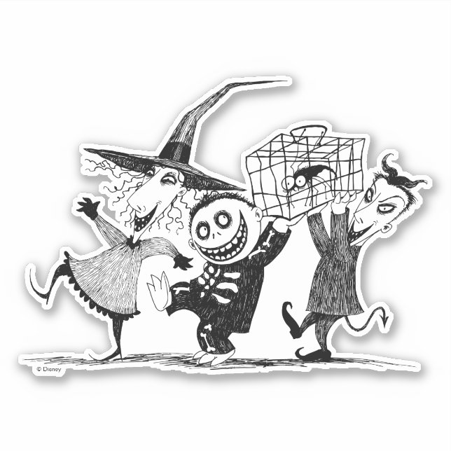 Oogie's Boys | Lock, Shock & Barrel Sticker (Front)