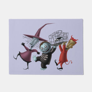 Oogie's Boys Lock, Shock & Barrel with Cage Doormat