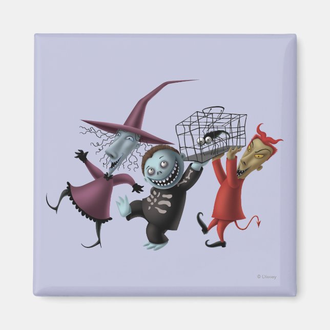 Oogie's Boys | Lock, Shock & Barrel with Cage Magnet (Front)