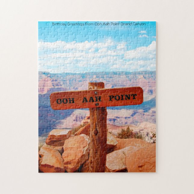 Ooh Aah Point Grand Canyon. Christmas Greetings Ji Jigsaw Puzzle (Vertical)