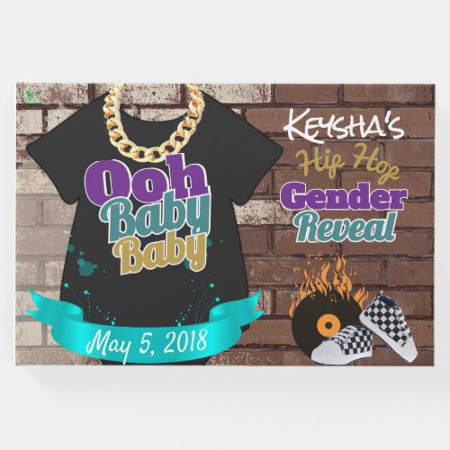 Ooh Baby Baby_Hip Hop Gender Reveal Guest Book