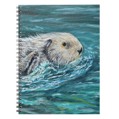 Ooh Goody Lunchtime Sea Otter Painting Notebook