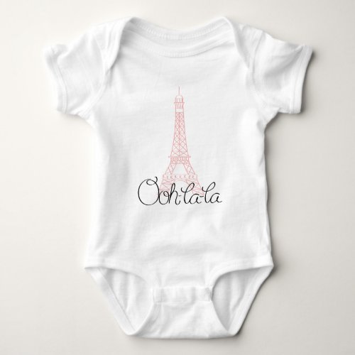 Ooh la la Eiffel Tower Baby Bodysuit