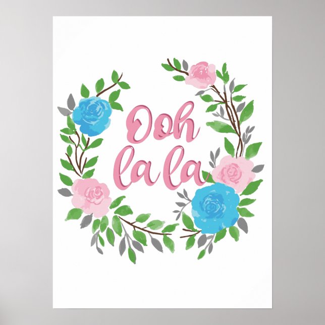 Ooh La La - French Phrases Poster (Front)