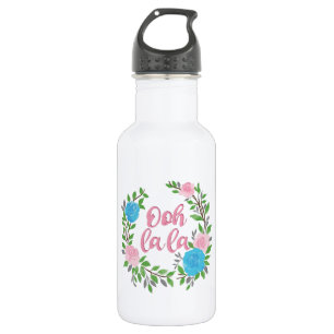 Ooh La La - French Phrases Stainless Steel Water Bottle