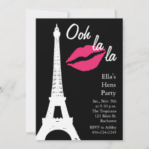 Ooh la la! Hens Party Invitation