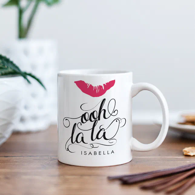 Ooh La La Mug By Franchelle Coffee Cup Girls Night Out Girls Mug With Hat And Shoes Coffee Cup For Fashionista Mug