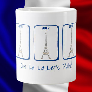 Ooh La La...Let's Mahj! Paris Eiffel Tower Mahjong Giant Coffee Mug