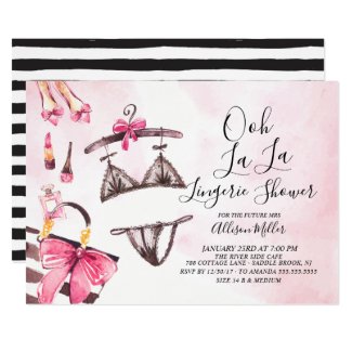 Ooh La La Lingerie Bridal Shower Invitation