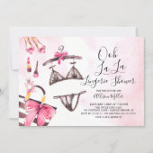 Ooh La La Lingerie Bridal Shower Invitation (Front)