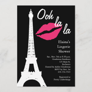 Ooh la la! Lingerie Shower Invitation