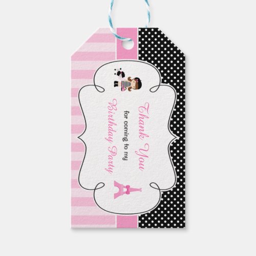 Ooh la la Paris Eiffel Tower Gift Tag