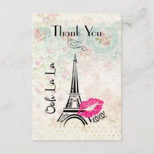Ooh La La Paris Eiffel Tower Thank You