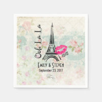 Ooh La La Paris Eiffel Tower Vintage Wedding