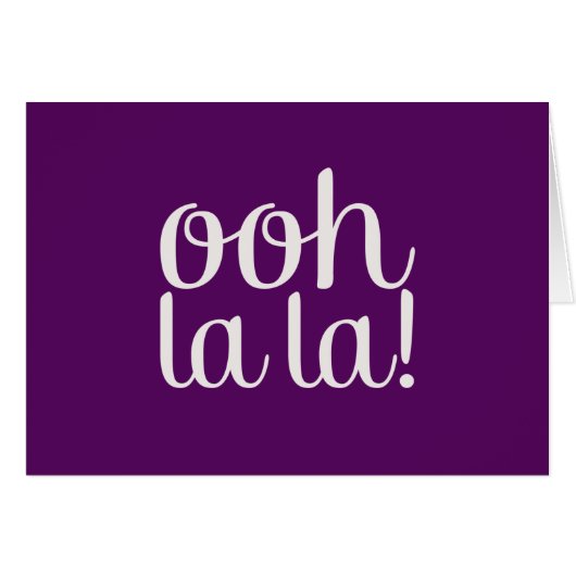 Ooh La La Purple Cards (Front Horizontal)