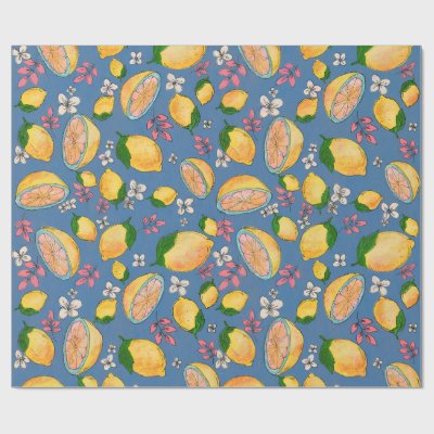Ooh Lemon Wrapping Paper 1