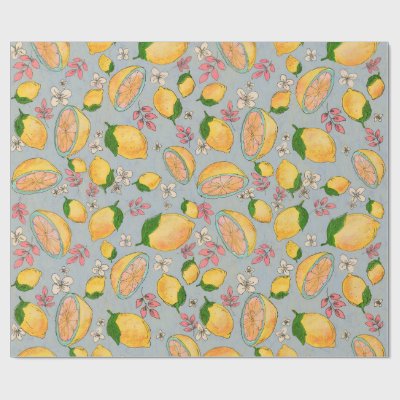 Ooh Lemon Wrapping Paper 2